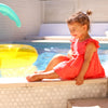 US stockist of Lacey Lane's 2pc Melanie Tinker Set.  In soft watermelon red.