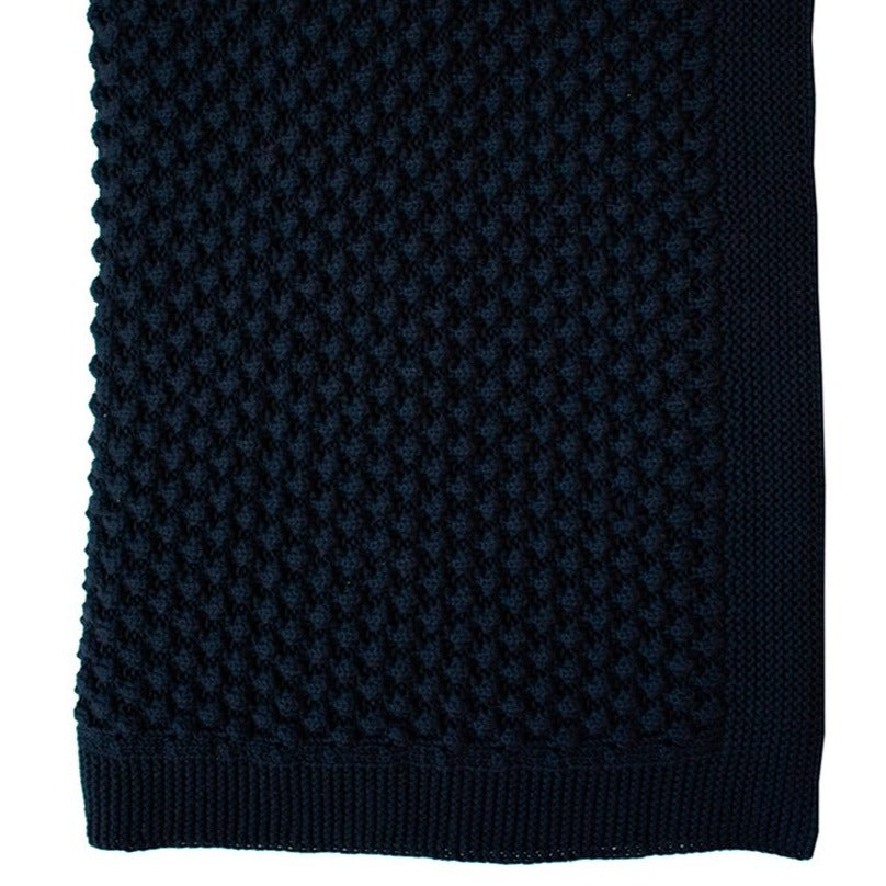 US stockist of Indus Design's Indigo cotton mini popcorn blanket
