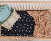 US stockist of Snuggle Hunny Kid's Milky Way crib sheet.