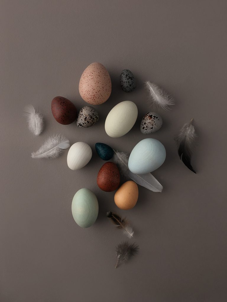 US stockist of Moon Picnic's Dozen Bird Eggs in a basket.
