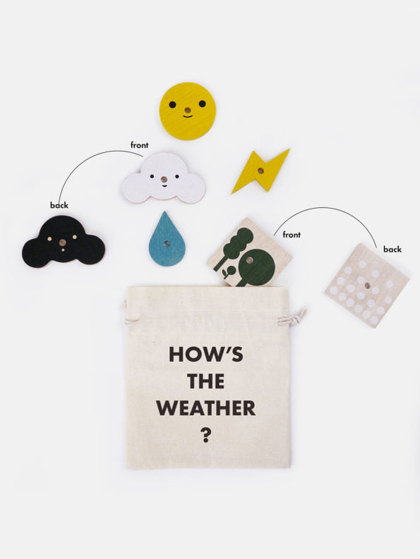 Stockist of Moon Picnic's wooden weather station.