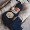 US stockist of Snuggle Hunny Kids organic muslin navy wrap