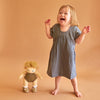 US stockist of gender neutral, blonde, blue eyed Olli Ella poppet dinkum doll.  