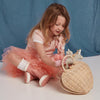 US stockist of Olli Ella's handwoven, Straw rattan Luvya Bag.  