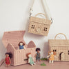 US stockist of Olli Ella's handwoven rattan rose Casa Clutch