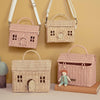 US stockist of Olli Ella's handwoven rattan rose Casa Clutch