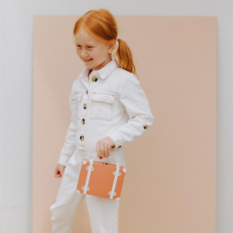 US stockist of Olli Ella's Dinkum Doll Travel Togs in Apricot