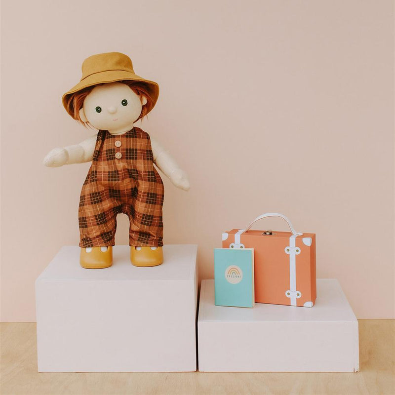 US stockist of Olli Ella's Dinkum Doll Travel Togs in Apricot