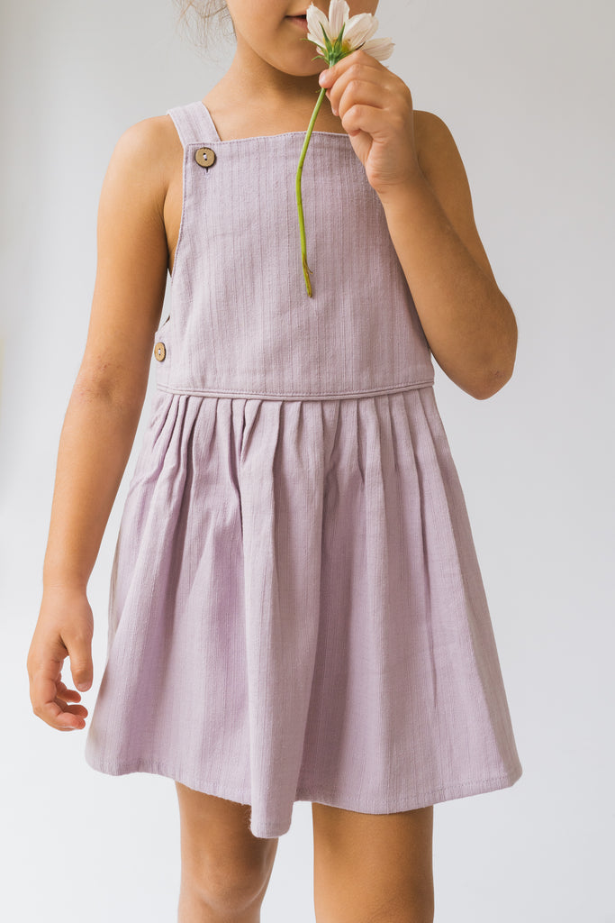 US stockist of Illoura the Label's Anouk Pinafore in Lilac