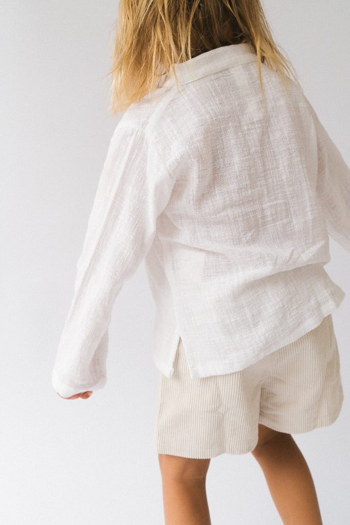 US stockist of Illoura the Label's Bowie Shorts - Natural Cord