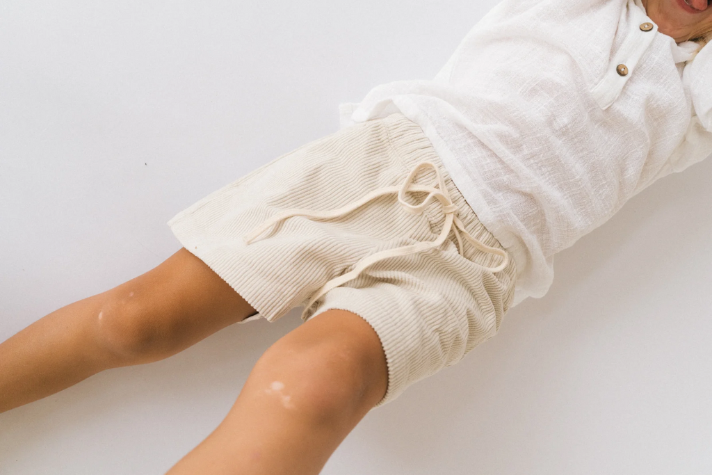 US stockist of Illoura the Label's Bowie Shorts - Natural Cord