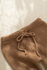 US stockist of Illoura the Label's gender neutral, organic cotton Poet pants in Chocolate.