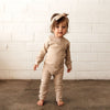 US stockist of Snuggle Hunny Kid's organic jersey Pebble zip growsuit.