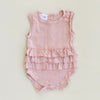 US stockist of Fable & Ford's Lola Linen Ruffle Romper in Dusk