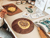 US stockist of Kinfolk Pantry's, non toxic, large Sunflower Eco Cutter.  Made from recycled wood mill sawdust and plant based biodegradable plastic.  Made for cookie or play dough.