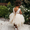 US stockist of Karibou Kid's Special Occasion, Portia Soiree Gown in Champagne.
