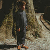 US stockist of Donsje's linen blend, Dado trousers in Faded Marine.
