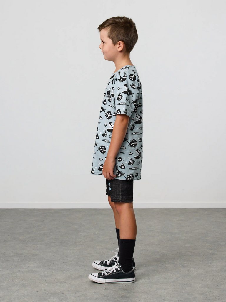 US stockist of Radicool Kid's Chomp Denim Shorts