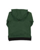 US stockist of Radicool Kids Tribe Hooded Sweatshirt in Dark Green.
