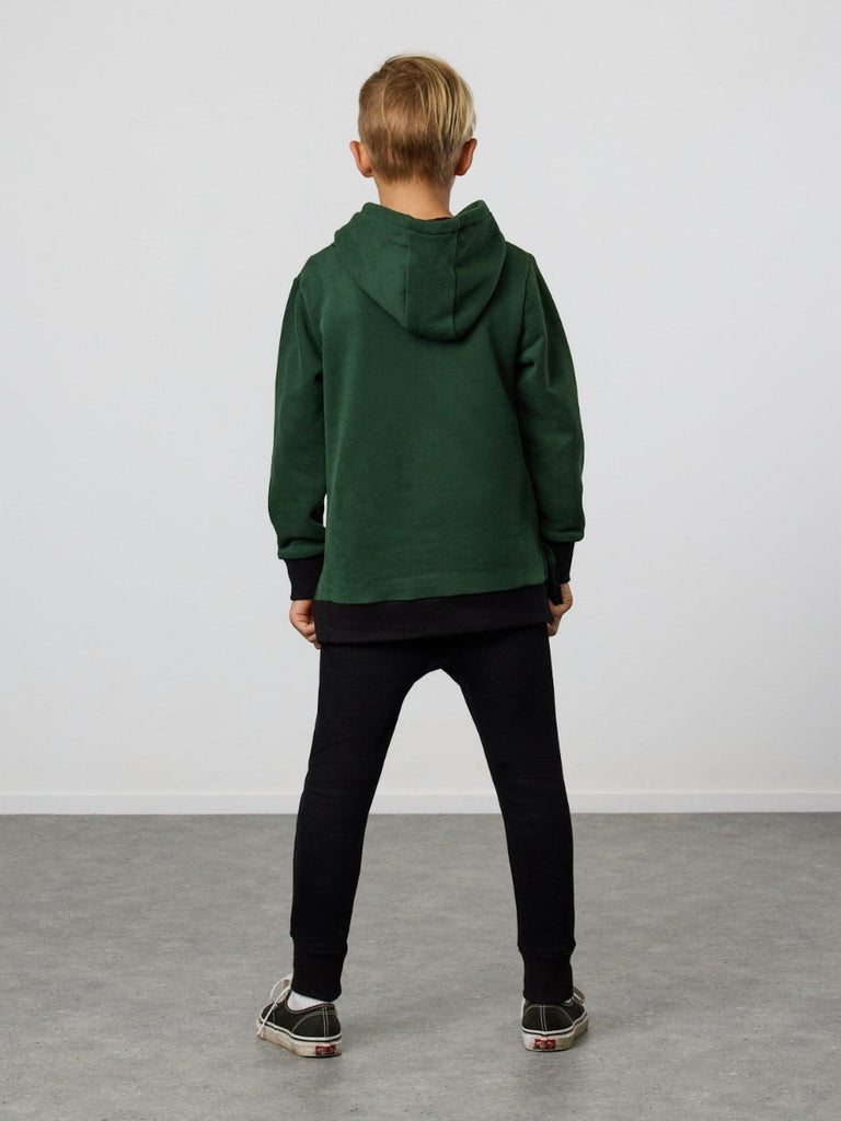 US stockist of Radicool Kids Tribe Space Pant in Black and Dark Green.