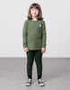 US stockist of Radicool Kids Tribe Pant in Dark Green.