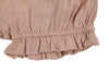 US stockist of Donsje's linen blend, Gwenda Bloomers in Vintage Pink.  Features a ruffle hem.