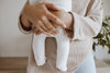 US stockist of Buck & Baa's organic cotton rib zip romper in gender neutral Milk.  