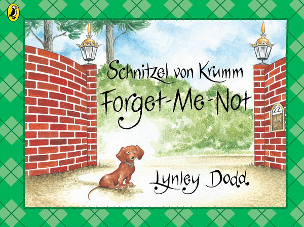 US stockist of Schnitzel Von Krumm Forget Me Not paperback book.  Written by New Zealand author; Lynley Dodd.