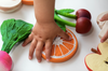 US stockist of Oli & Carol's Clementino the orange teether/bath toy. Made from 100% natural sustainable rubber with no holes.
