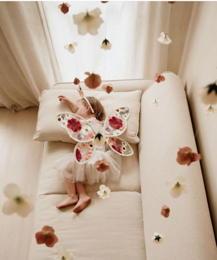 US stockist of Mauve & May's large Wildflower fairy wings