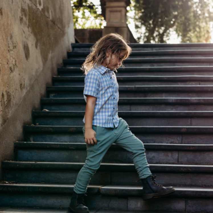 US stockist of My Brother John's short sleeve, Flynn Oldtimer shirt.