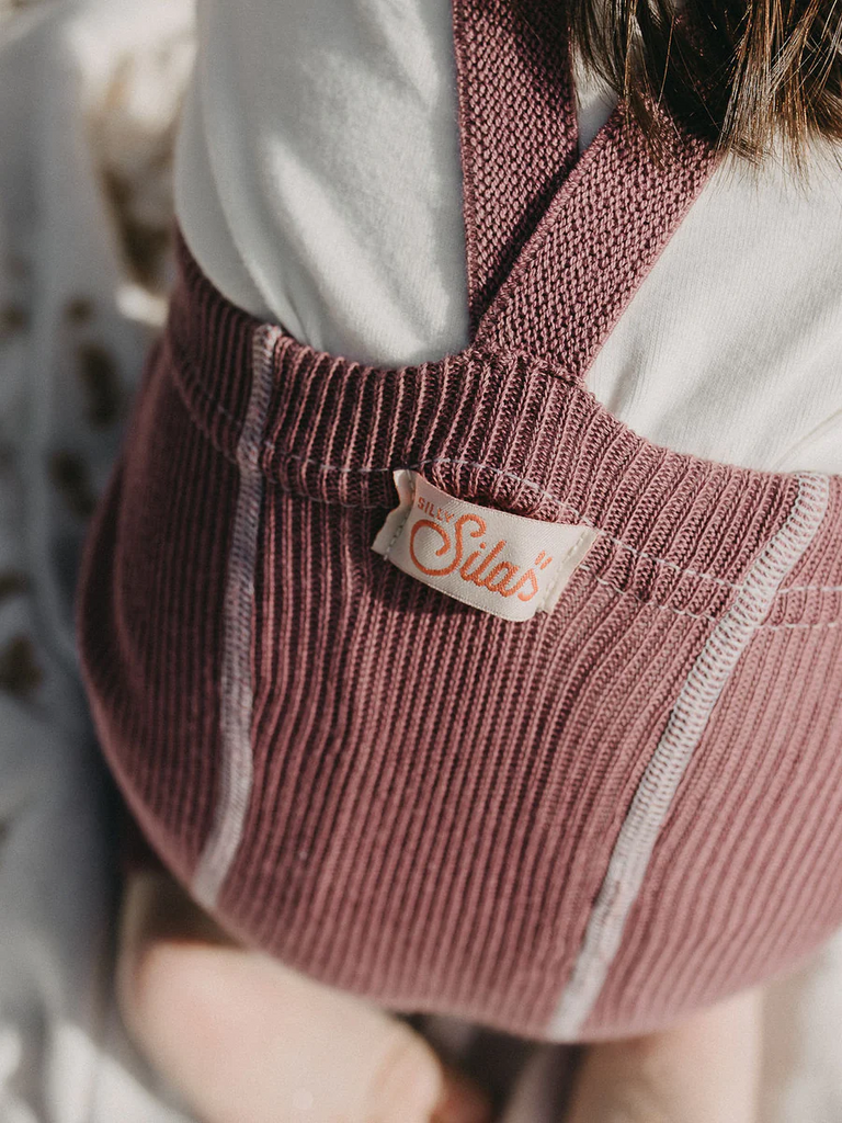 US stockist of Silly Silas' footless cotton tights in Acai Smoothie