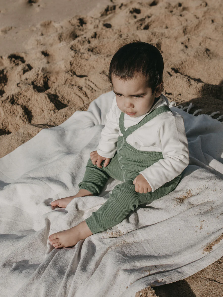 US stockist of Silly Silas' cotton footless tights in Matcha Oat Latte