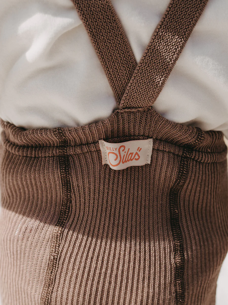 US stockist of Silly Silas' cotton footless tights in Granola