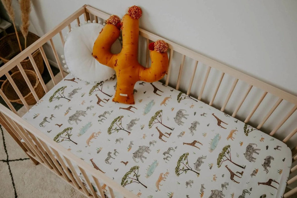 US stockist of Snuggle Hunny Kids safari crib sheet