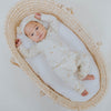 US stockist of Buck & Baa's gender neutral, organic cotton zip romper in Stardust.