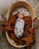 US stockist of Snuggle Hunny Kids sunset rainbow jersey wrap + beanie set