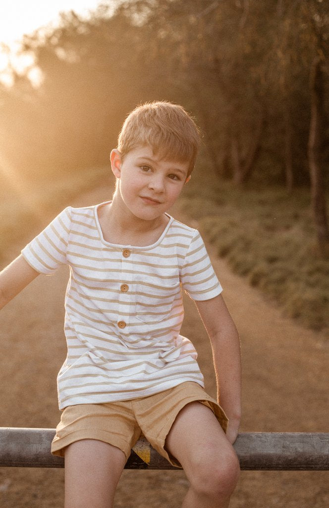 US stockist of Two Darlings Golden Stripe T-Shirt