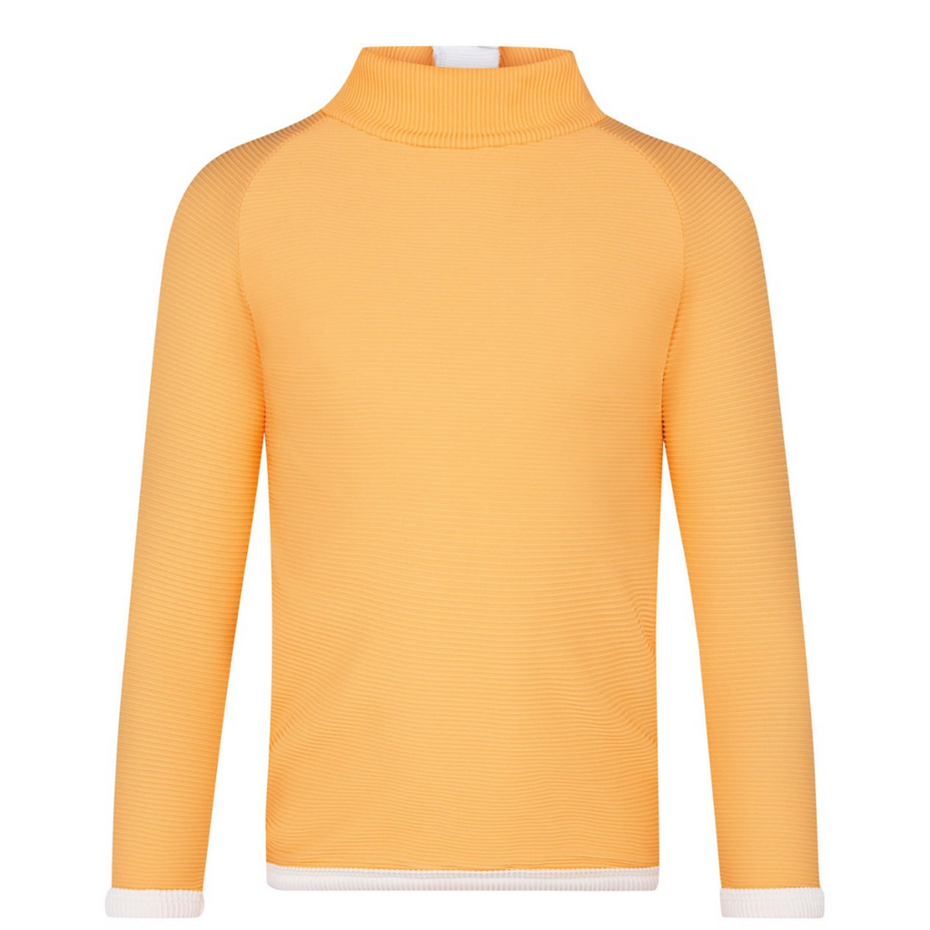 US stockist of Zulu & Zephyr's gender neutral, UPF 50+, long sleeve Mango Mini rib rash top.