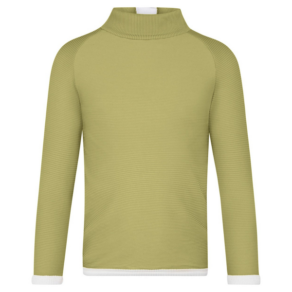 US stockist of Zulu & Zephyr's gender neutral, UPF 50+, long sleeve Avocado Mini rib rash top.