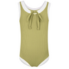 US stockist of Zulu & Zephyr's Mini Rib Onepiece swimsuit in Avocado.