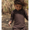 US stockist of Salty Swimwear's long sleeve Brook rash top in Eco Rib Chocolate.