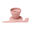 US stockist of Scrunch's silicone Snail Water Measurer in Dusty Rose.