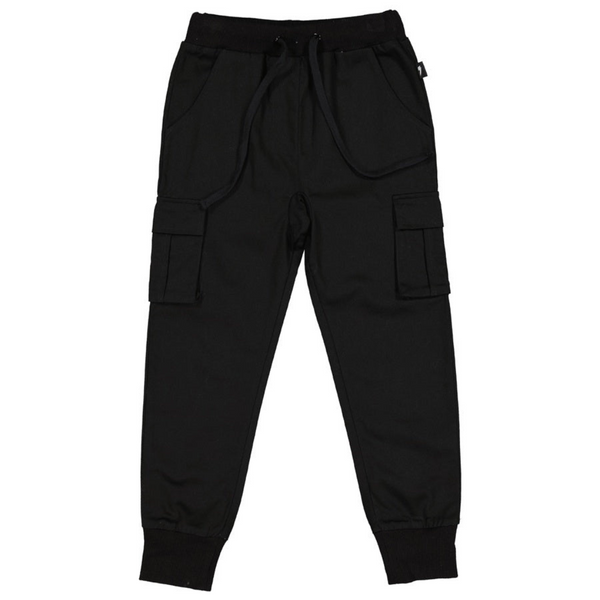 US stockist of Radicool Kids Cargo Pant in Black.