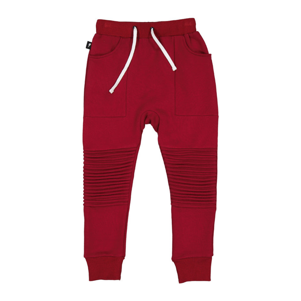 US stockist of Radicool kids Captain Pant in Bloodstone Red.