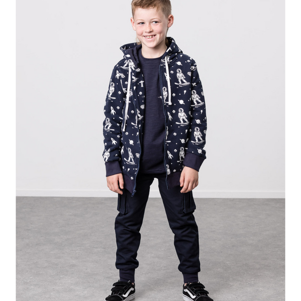 US stockist of Radicool Kids Galaxy Zip Hooded Jacket