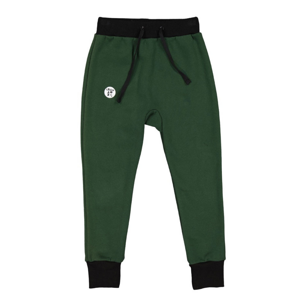 US stockist of Radicool Kids Tribe Pant in Dark Green.