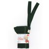 US stockist of Silly Silas' gender neutral, organic cotton footed tights in Dark Forest Green.