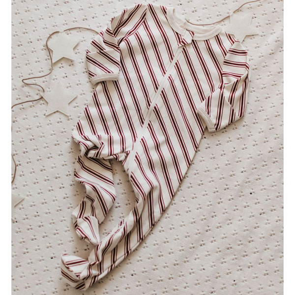 US stockist of Bencer & Hazelnut's gender neutral, jersey cotton, Peppermint zip footed romper.