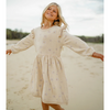 US stockist of Miann & Co's Frill Knit Dress in Lavender Bouquet